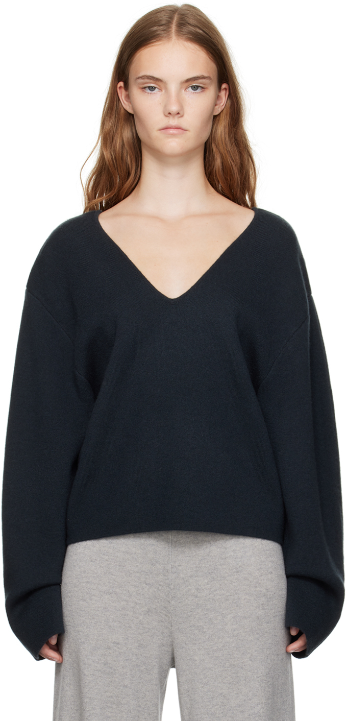 Shop Lisa Yang Black Sara Sweater In In Ink