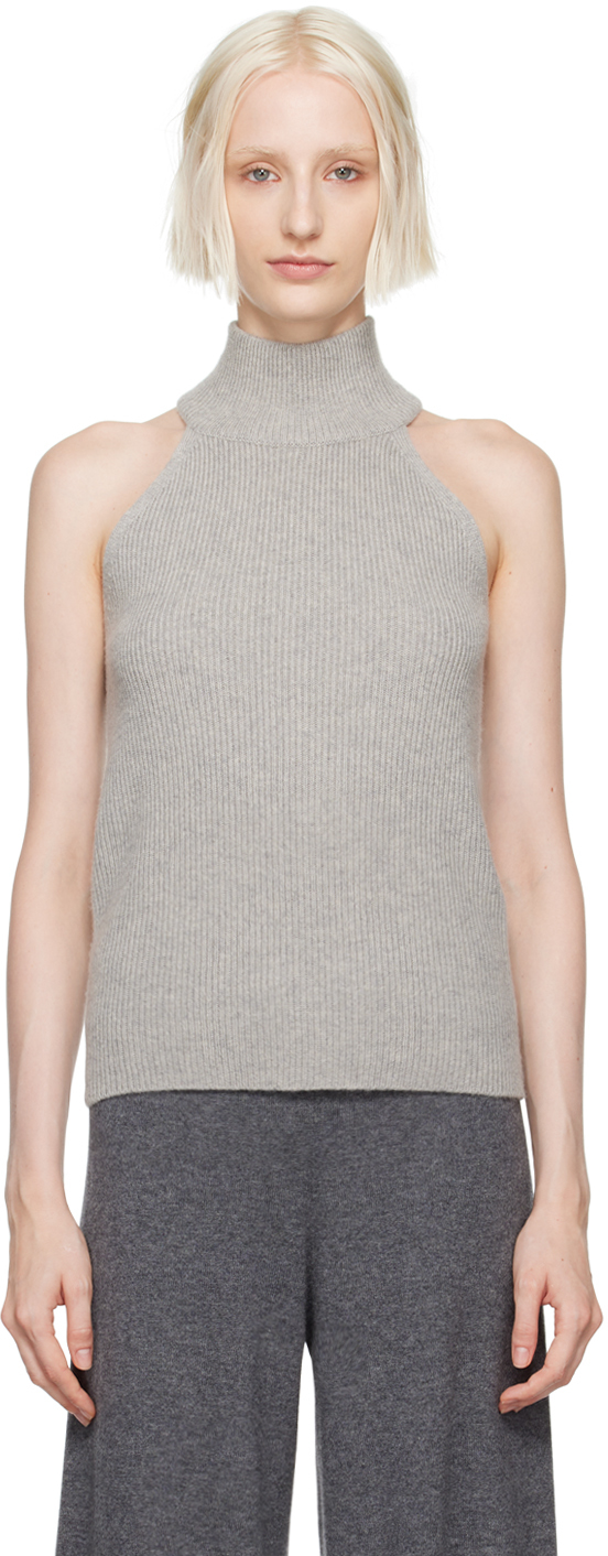 Shop Lisa Yang Gray Freya Tank Top In Do Dove Grey