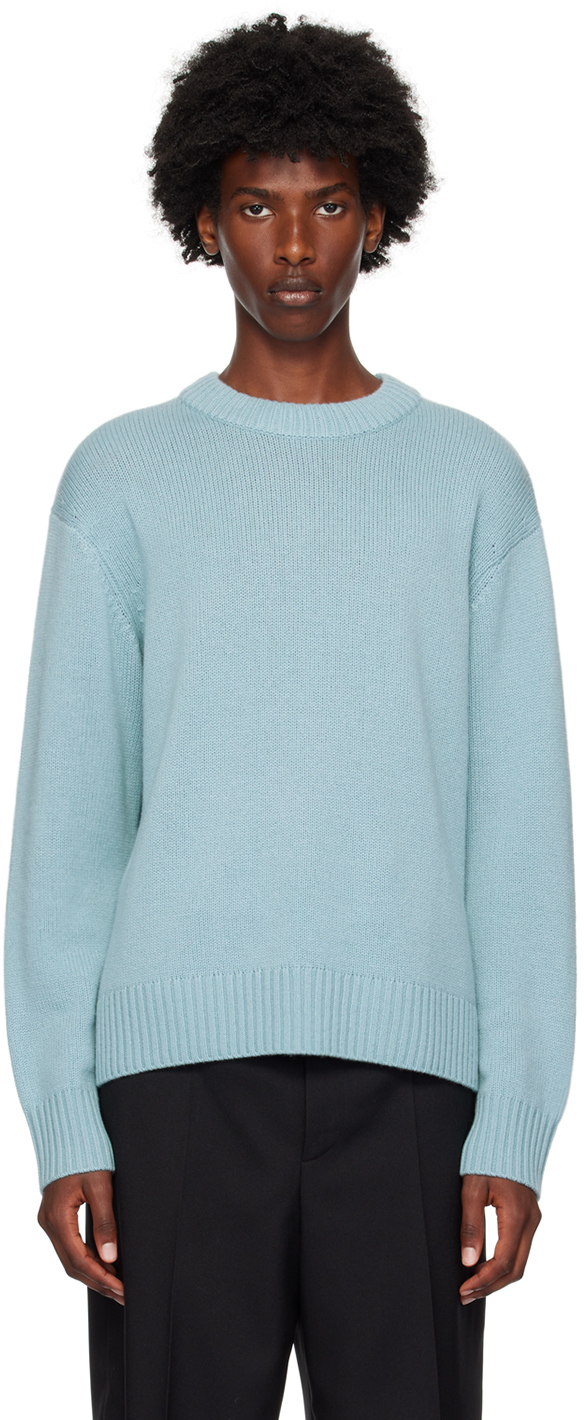 Shop Lisa Yang Blue Kristian Sweater In Pb Powder Blue