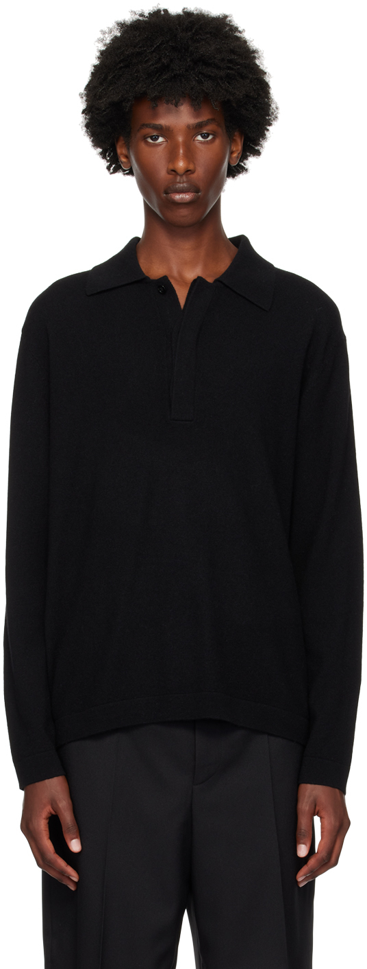 Shop Lisa Yang Black Emil Polo In Bl Black