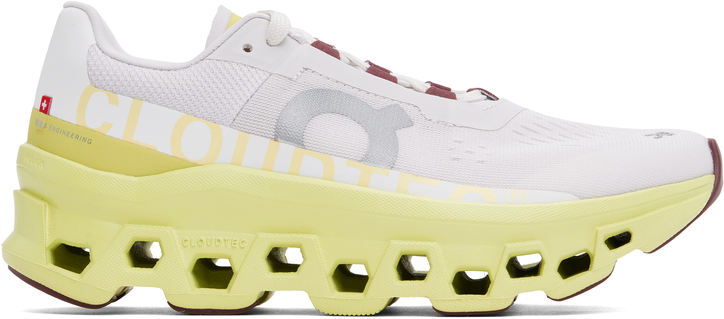 Shop On Off-white Cloudmster Sneakers In Frost | Acacia