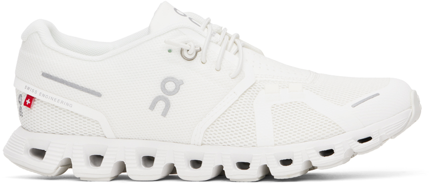 Shop On White Cloud 5 Sneakers In All White