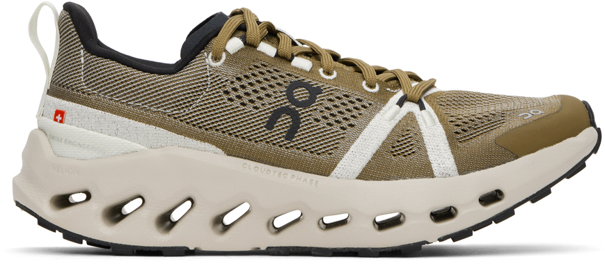 Shop On Khaki Cloudsurfer Trail Sneakers In Hunter | Ice