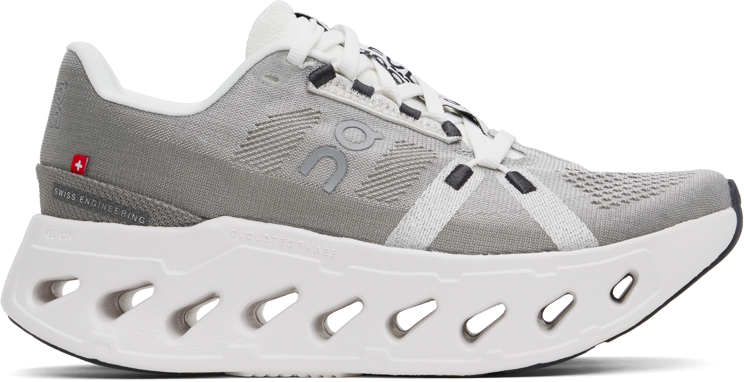 Shop On Gray Cloudeclipse Sneakers In Alloy | White