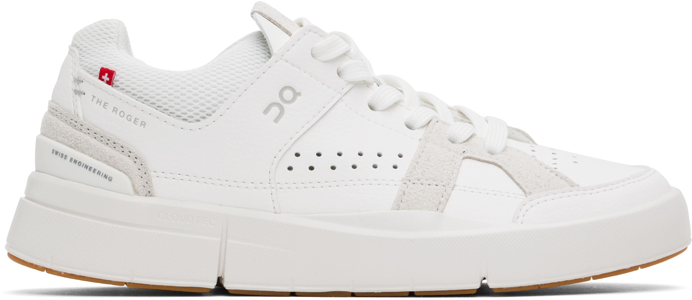 White Roger Federer Edition 'THE ROGER' Clubhouse Sneakers