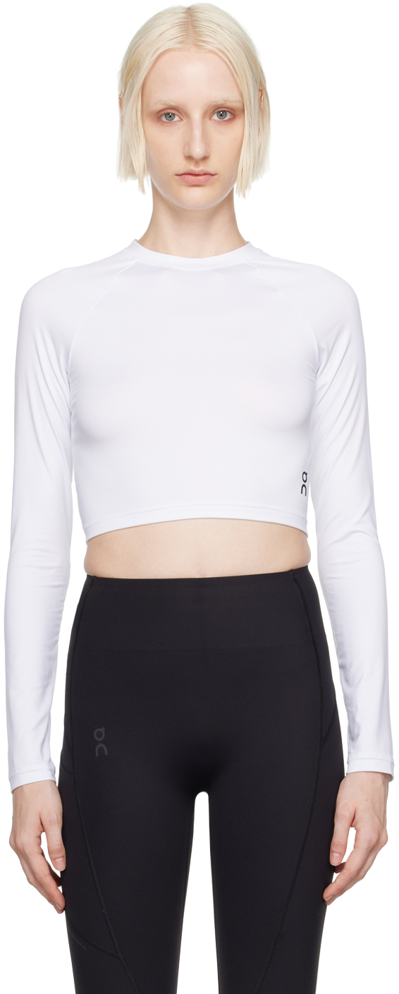 Shop On White Movement Crop Lg Sleeve Sport Top