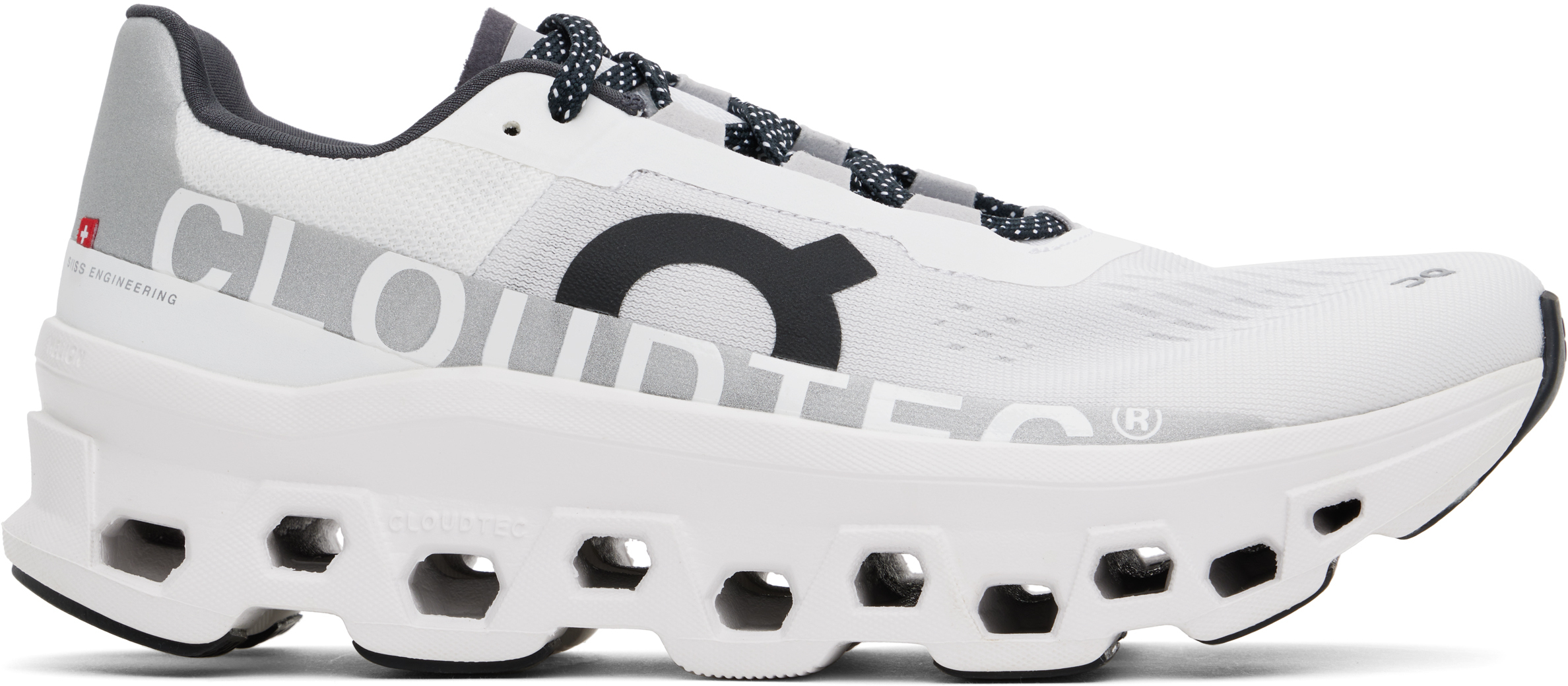 ON WHITE CLOUDMONSTER SNEAKERS 