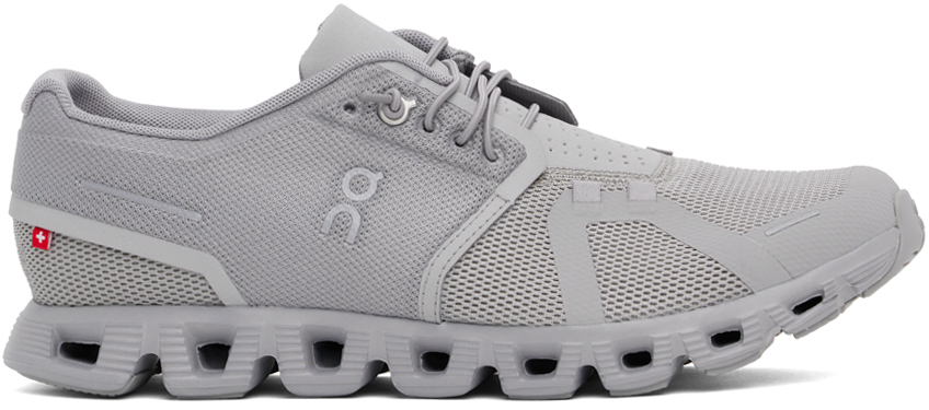 Shop On Gray Cloud 5 Sneakers In Fog | Alloy