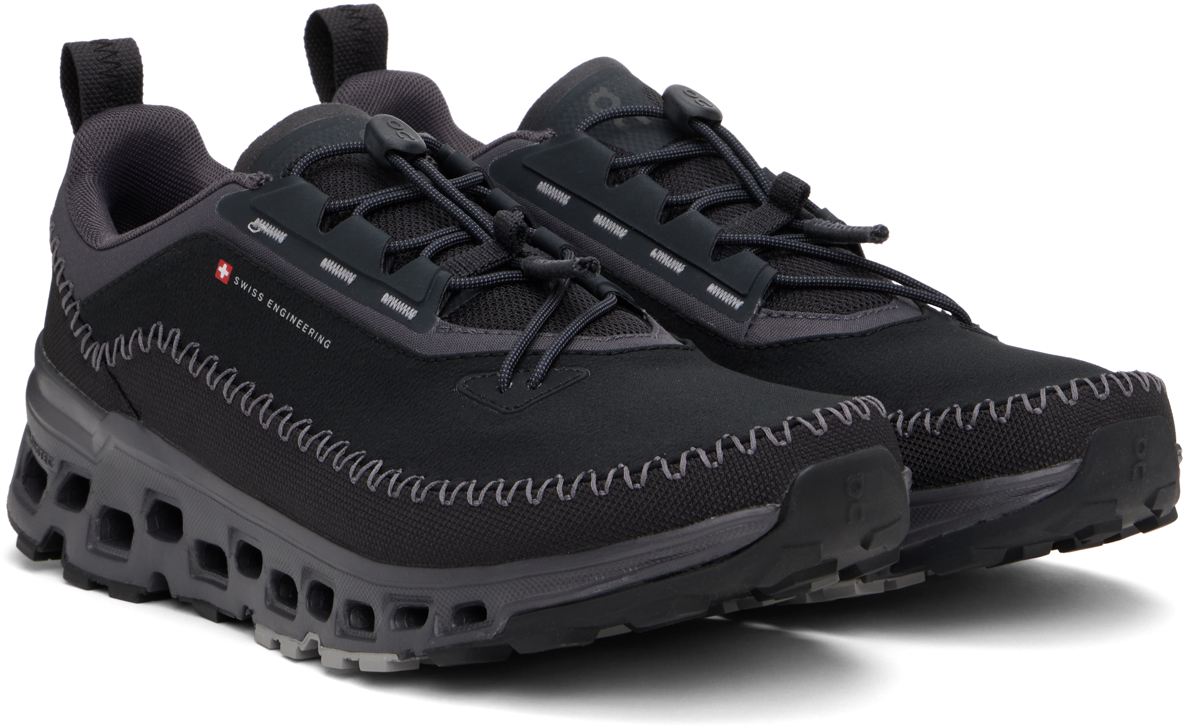 On Cloudaway 2 Rubber-trimmed Coated Recycled-shell And Mesh Sneakers In Black | Eclipse