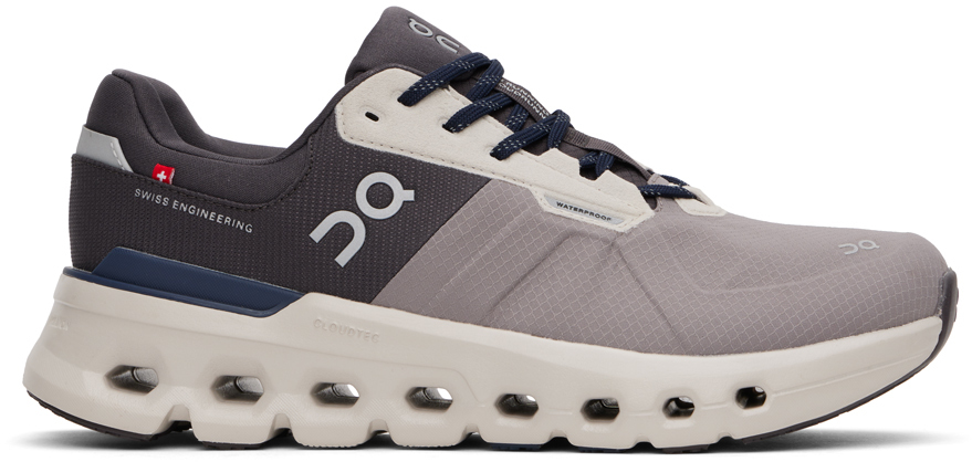 Shop On Gray Cloudrunner 2 Waterproof Sneakers In Zinc | Midnight