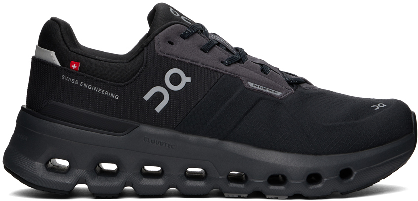 Shop On Black Cloudrunner 2 Waterproof Sneakers In Magnet | Black