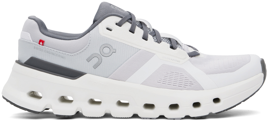 White & Gray Cloudrunner 2 Sneakers