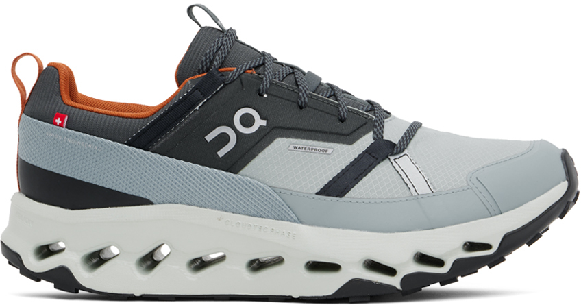 ON GRAY & BLUE CLOUDHORIZON WATERPROOF SNEAKERS 