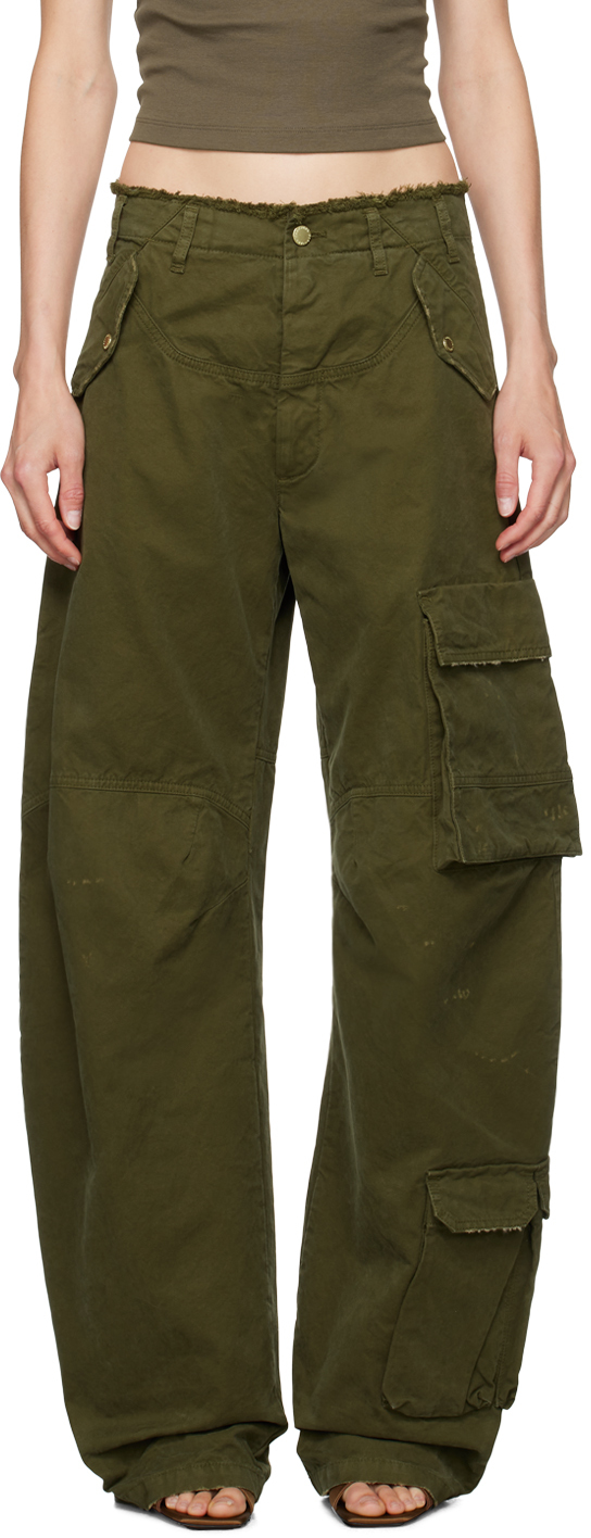 Khaki Rosalind Cargo Pants