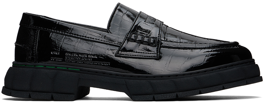 Shop Viron Black Progres Euka Loafers In 990 Black