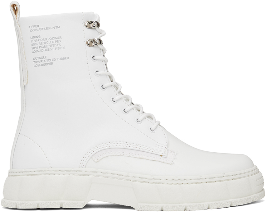 Shop Viron White 1992 Apple Boots In 100 White