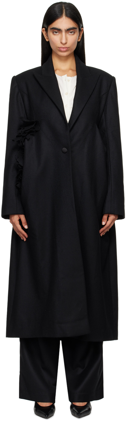 Shop Kika Vargas Black Maryna Coat