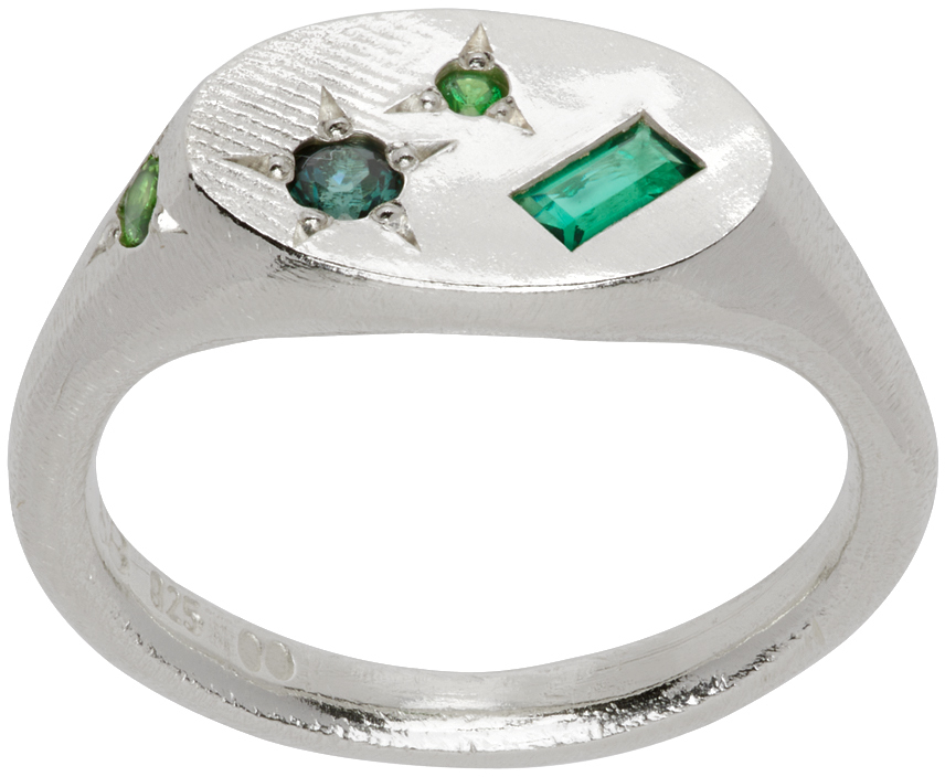 Shop Seb Brown Silver Xl Neapolitan Ring In Sterling Silver