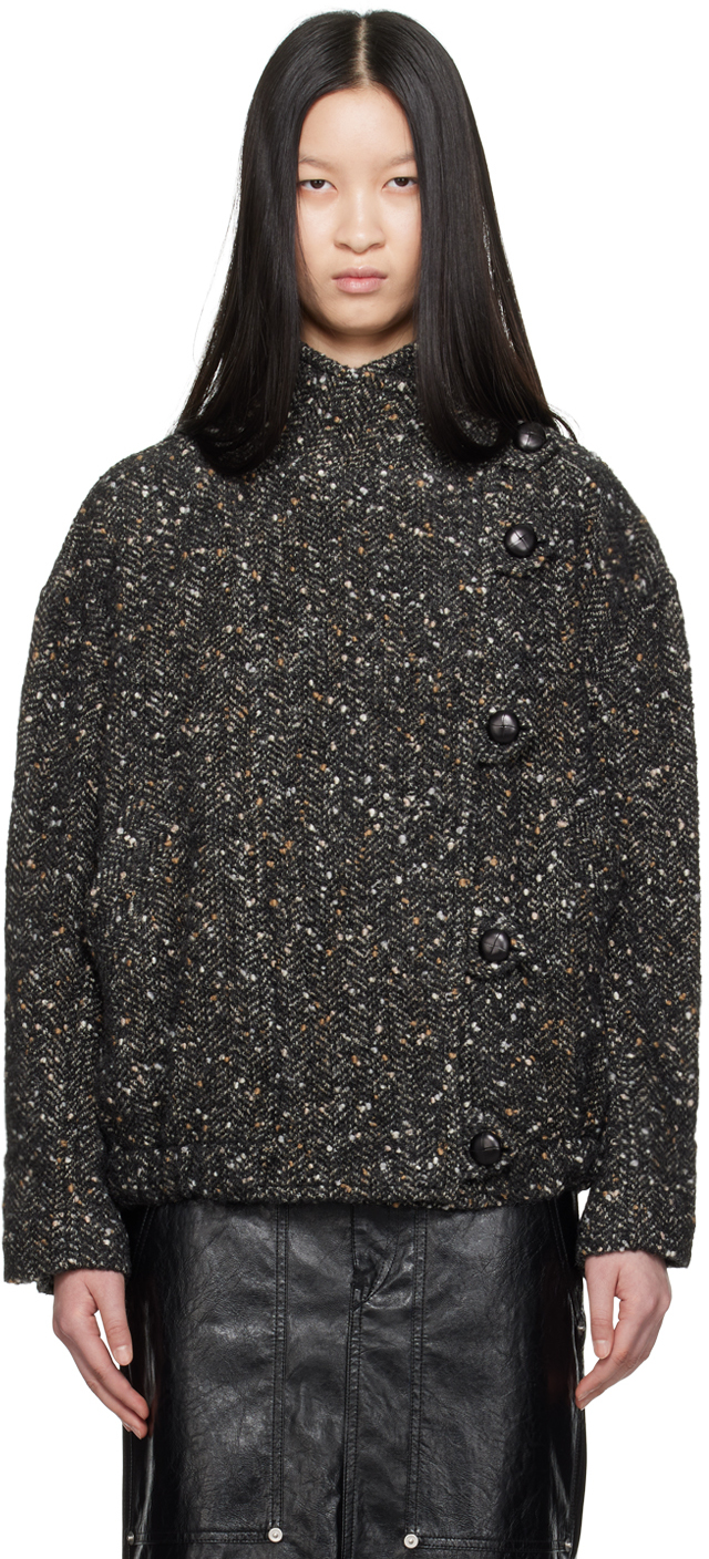 Shop Isabel Marant Étoile Black Hanis Coat In 01bk Black