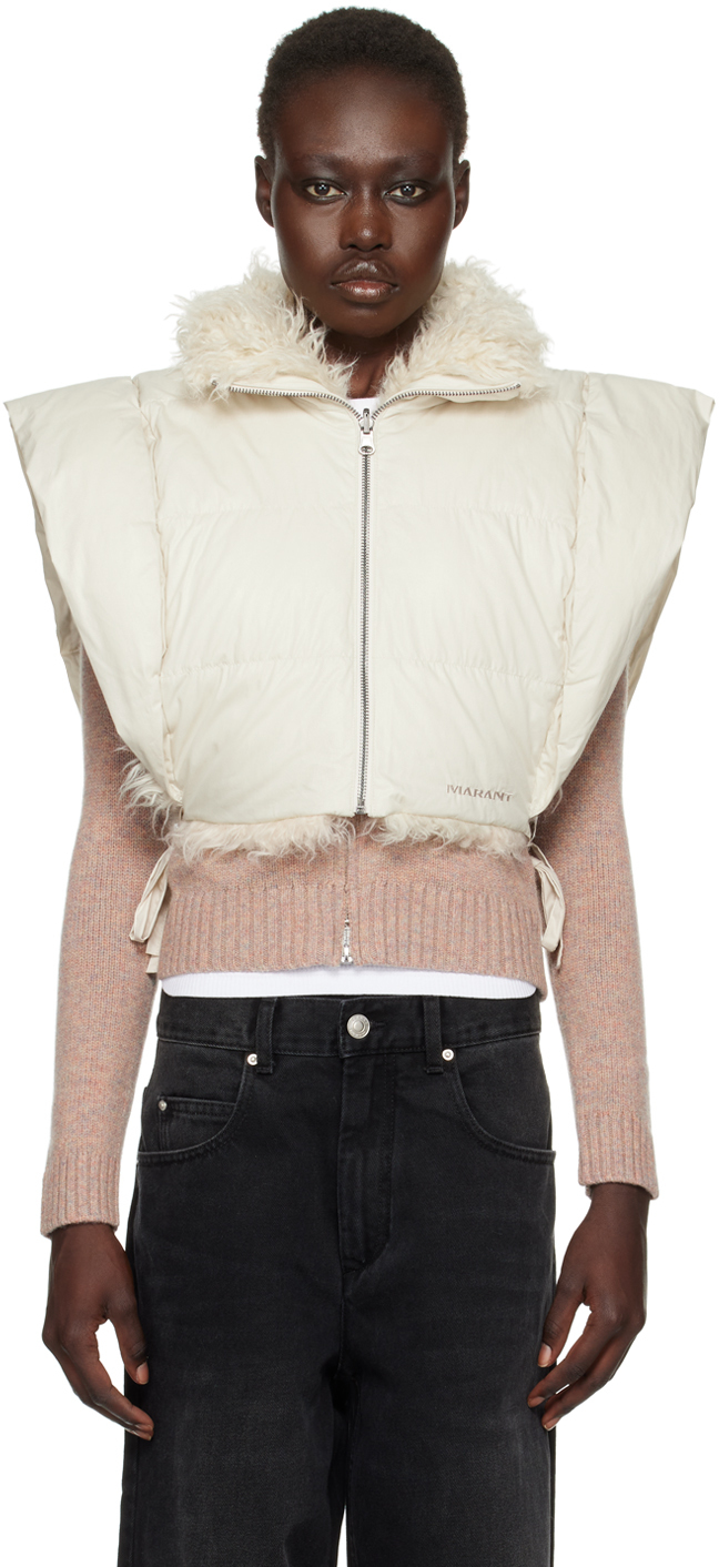 Beige Reversible Hoodiali Vest