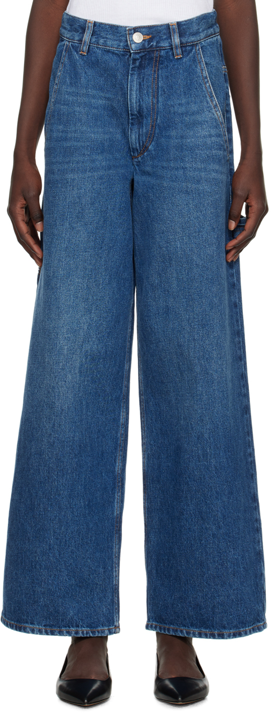 Shop Isabel Marant Étoile Blue Solene Jeans In 30bu Blue