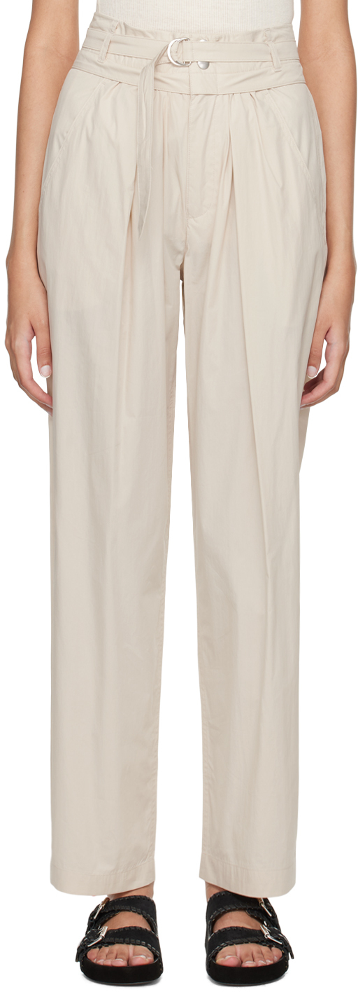 Beige Celia Trousers