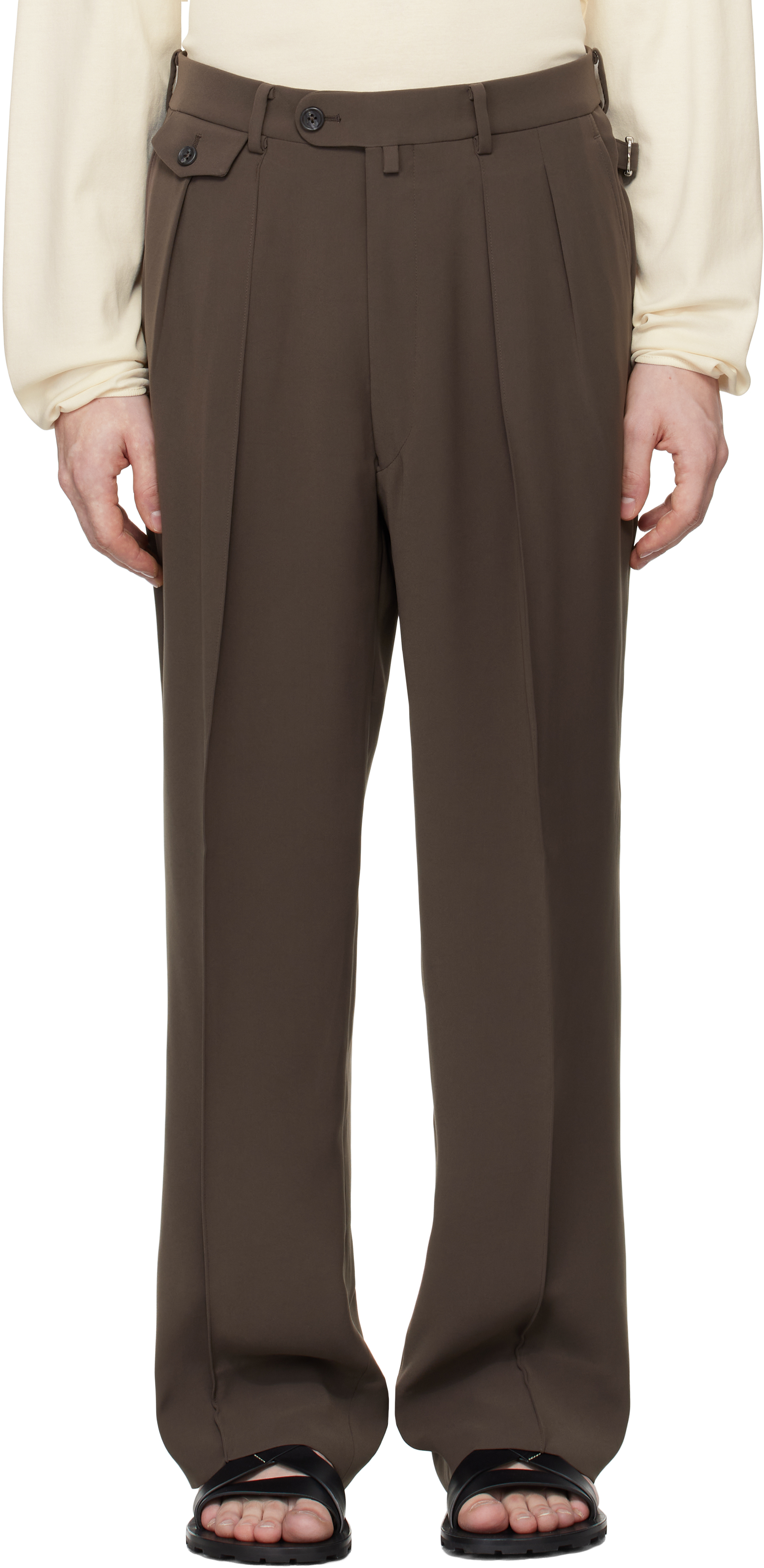 Brown Wide Trousers