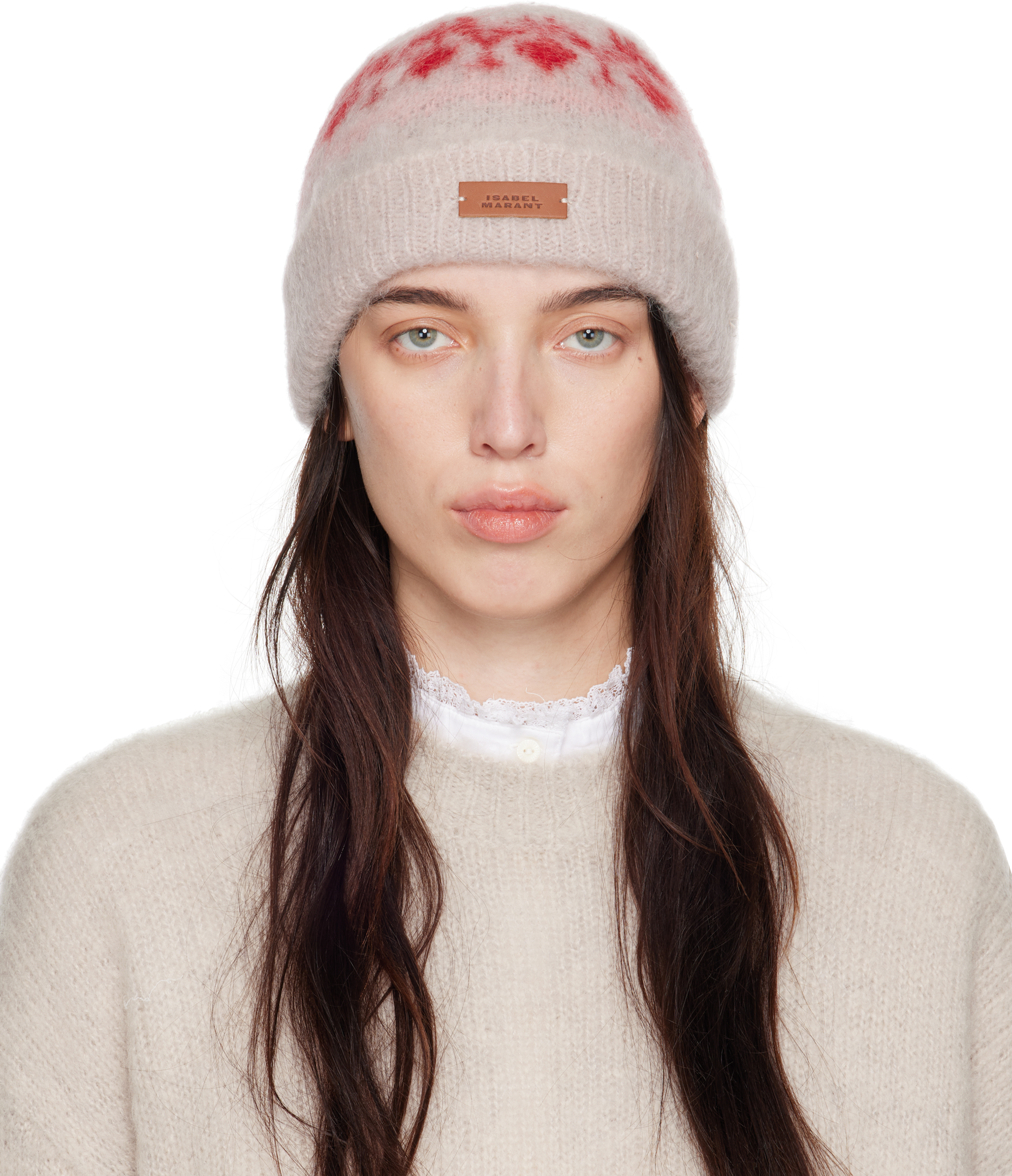 Beige & Khaki Darana Beanie