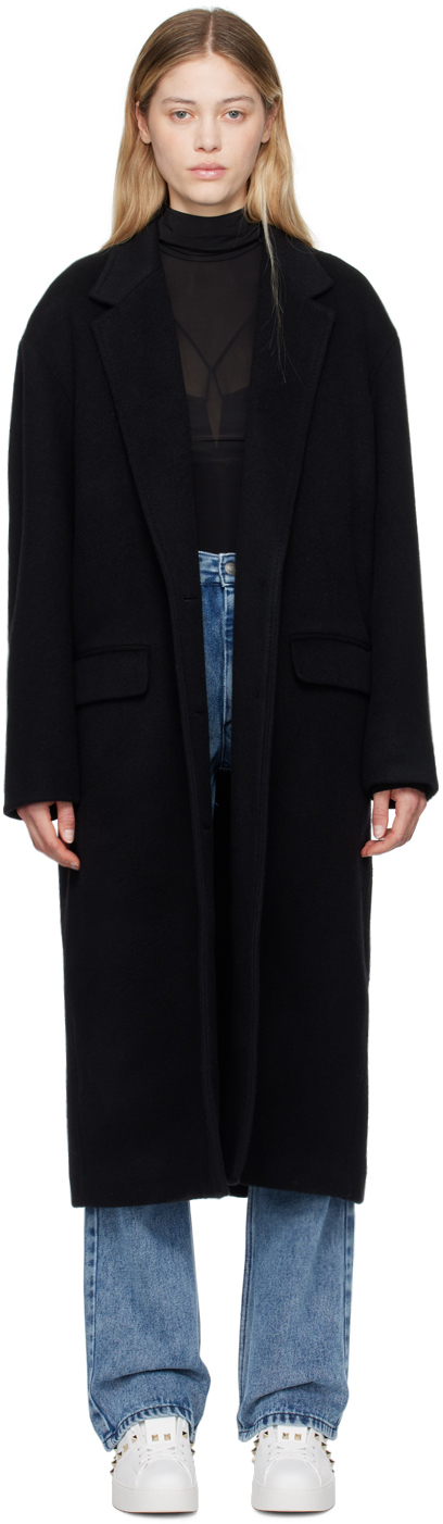 Shop Isabel Marant Black Ezefia Coat In 01bk Black