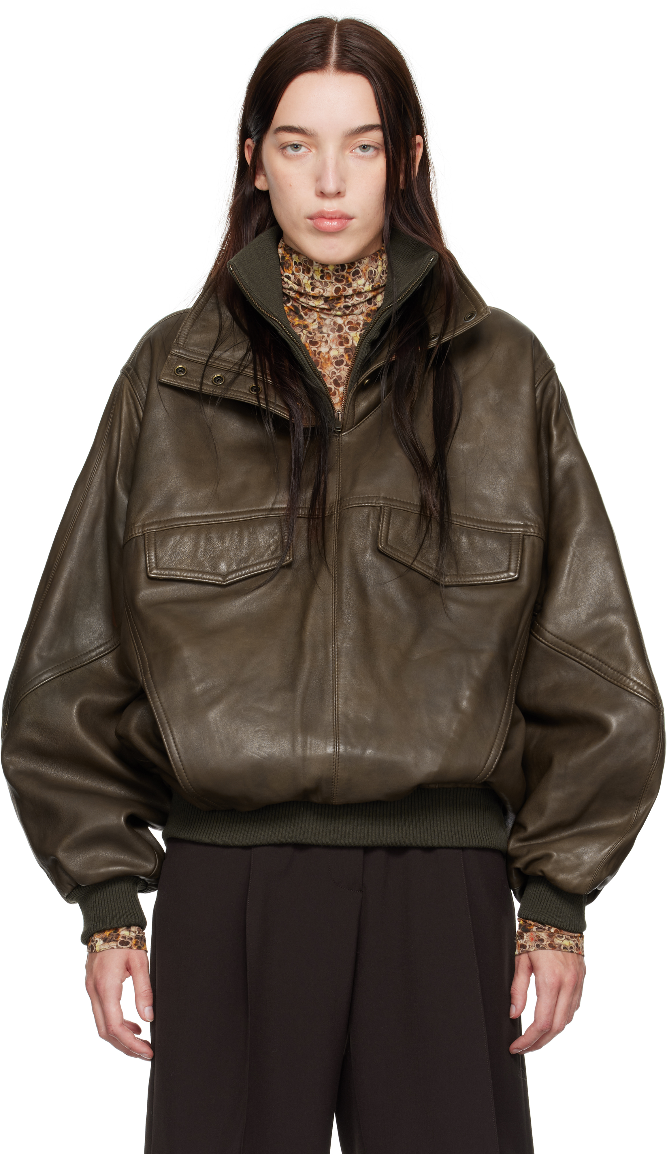 Isabel Marant Brown Dorry Leather Jacket