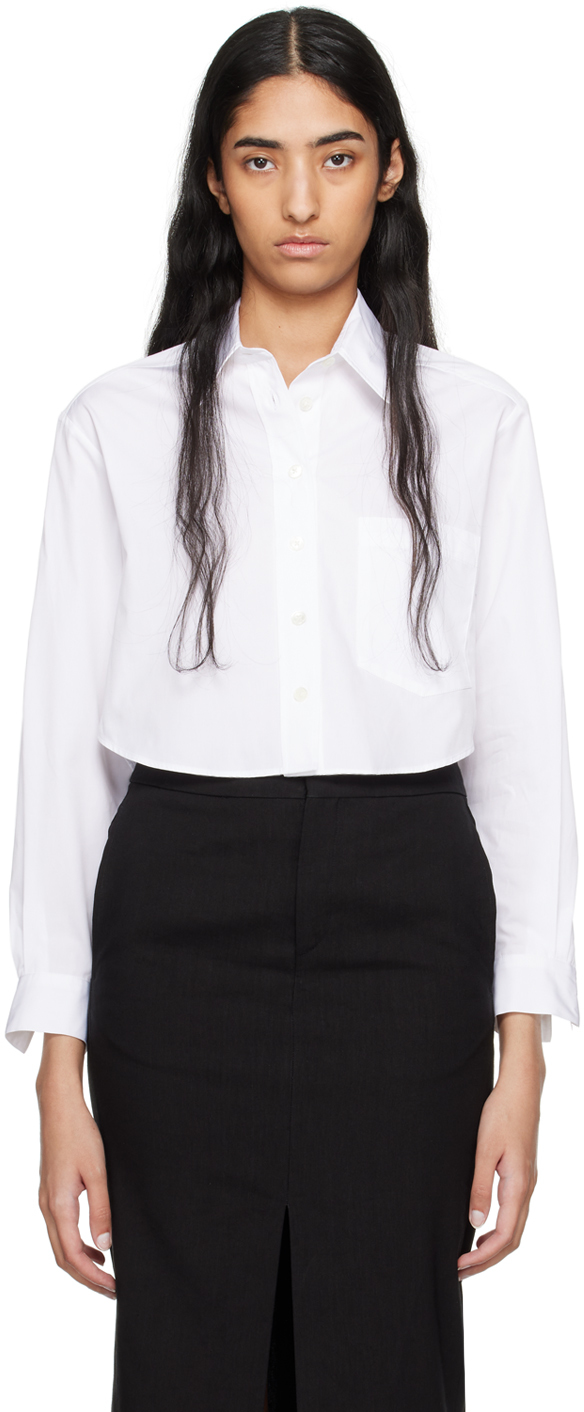 Shop Isabel Marant White Fleora Shirt In 20wh White