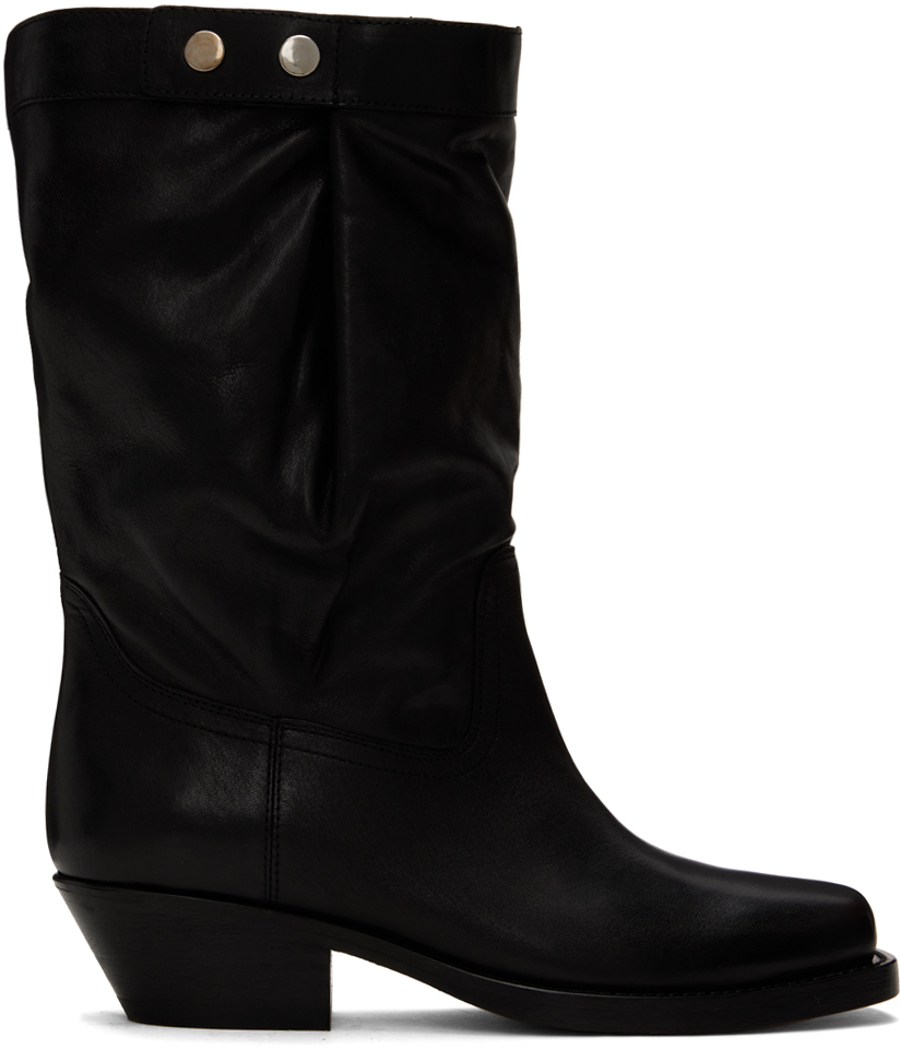 Shop Isabel Marant Black Ademe Boots In 01bk Black