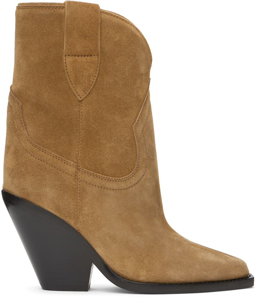 Shop Isabel Marant Tan Leyane Low Boots In 50co Cognac