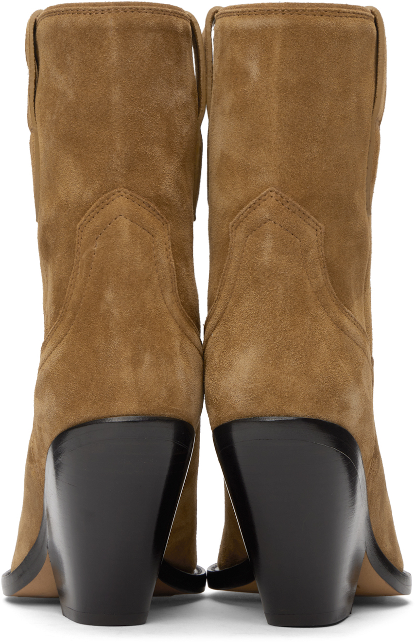 Shop Isabel Marant Tan Leyane Low Boots In 50co Cognac