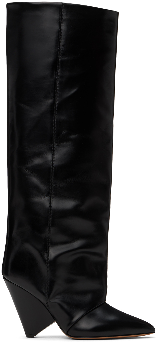 ISABEL MARANT BLACK LYENA BOOTS 