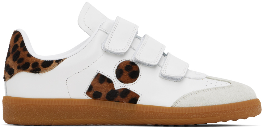 Shop Isabel Marant White Beth Sneakers In 99le Leopard