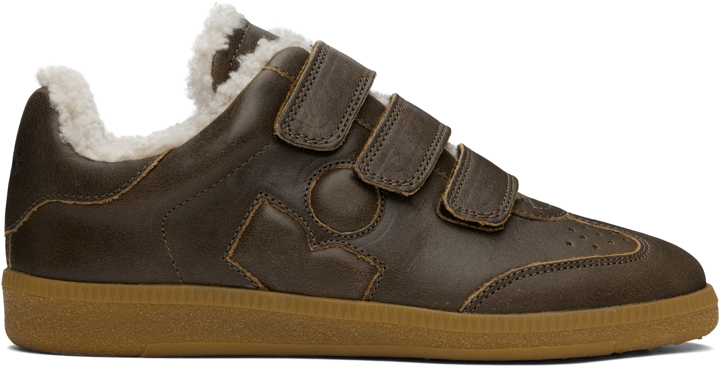 Shop Isabel Marant Brown Beth Sneakers In Vintage Brown