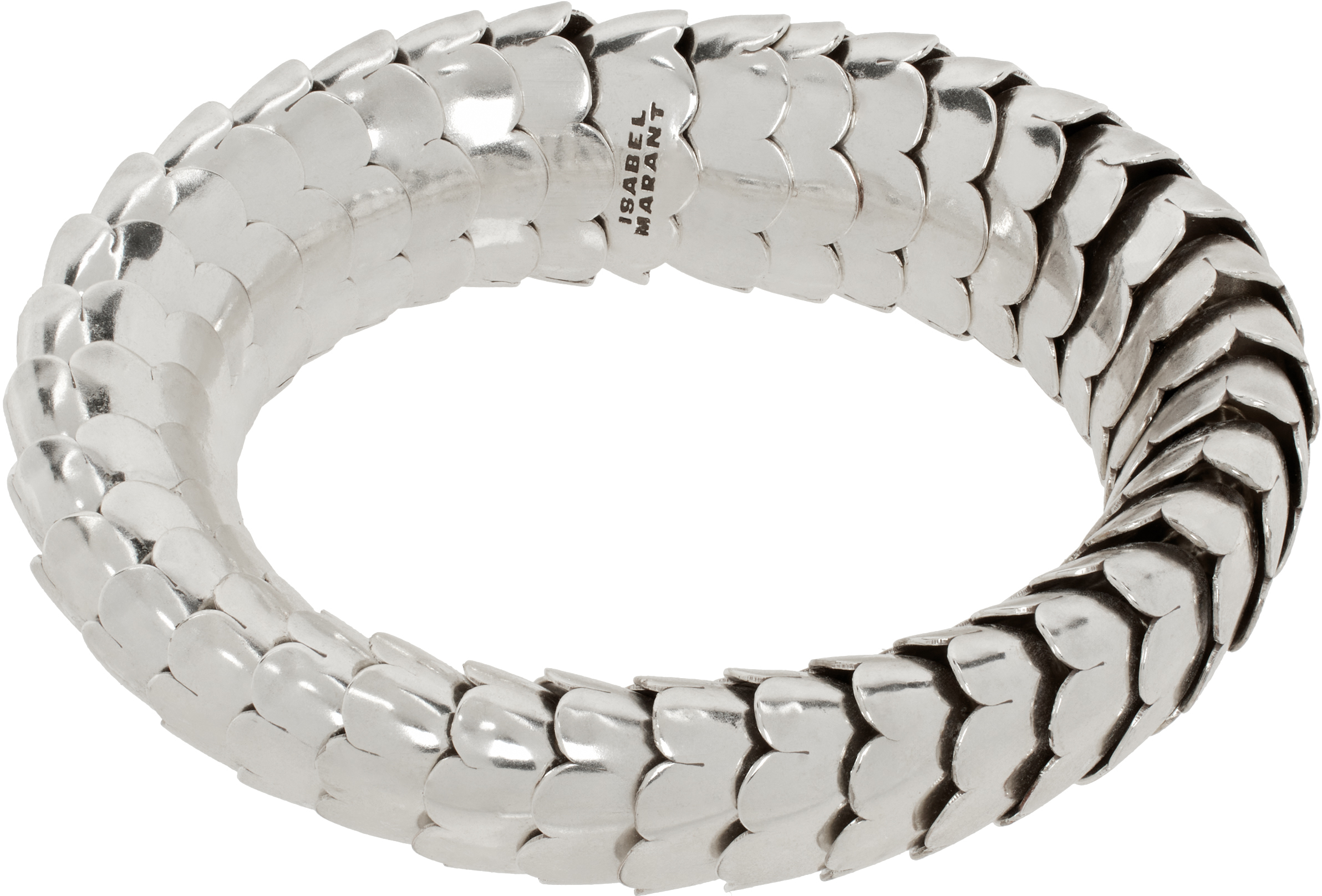 Shop Isabel Marant Silver Ely Bracelet In 08si