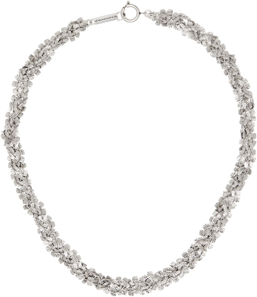 Silver Tinsel Chain Necklace