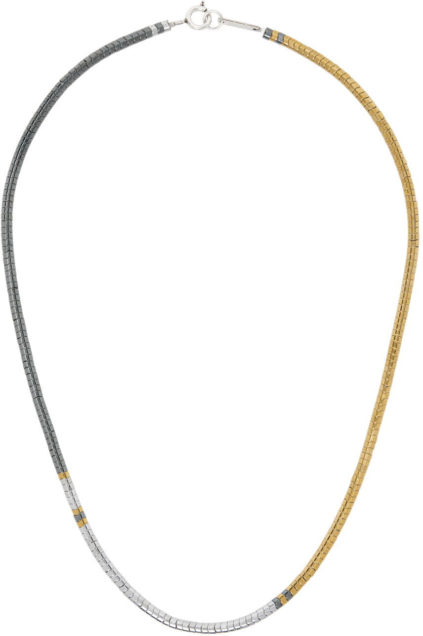 Gold & Gunmetal Lenno Necklace