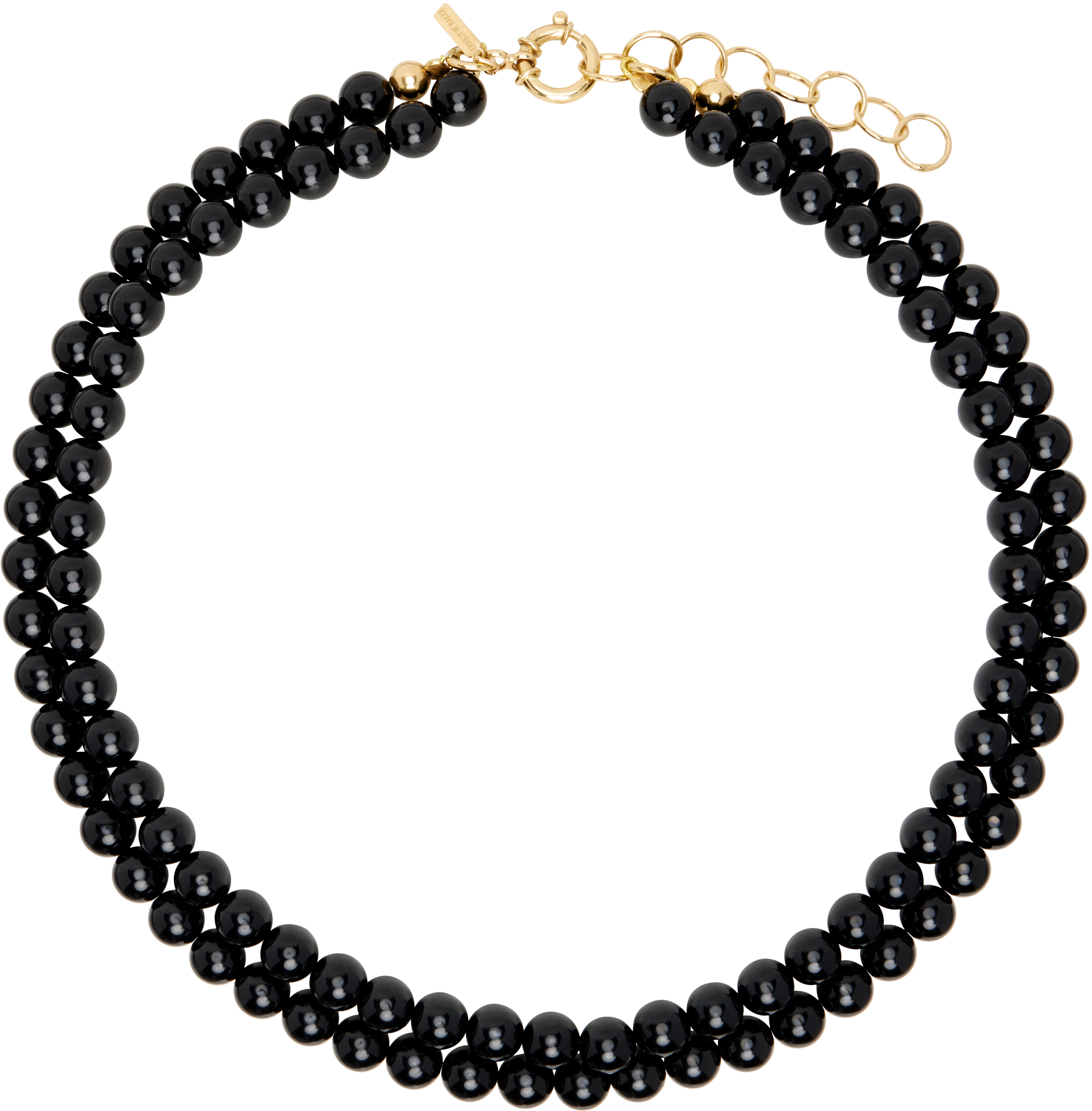 Black Agate Pearl Necklace