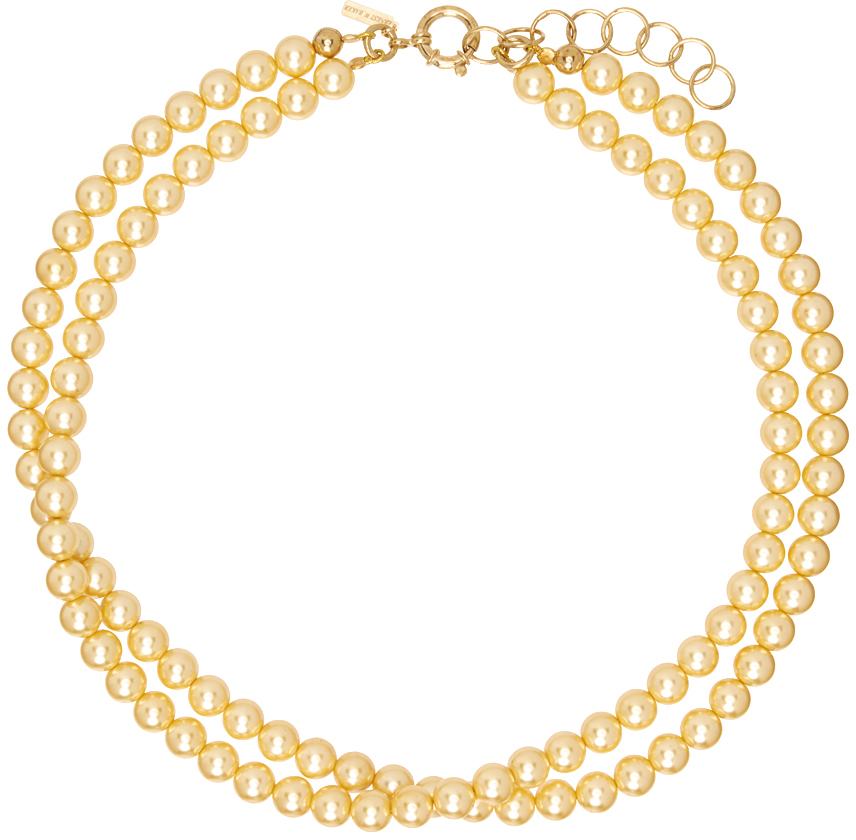 Gold Pearl Necklace