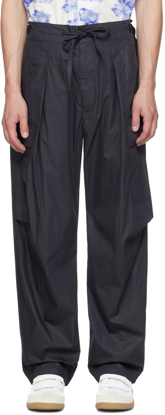 Shop Isabel Marant Black Caleb Cargo Pants In Faded Black 02fk