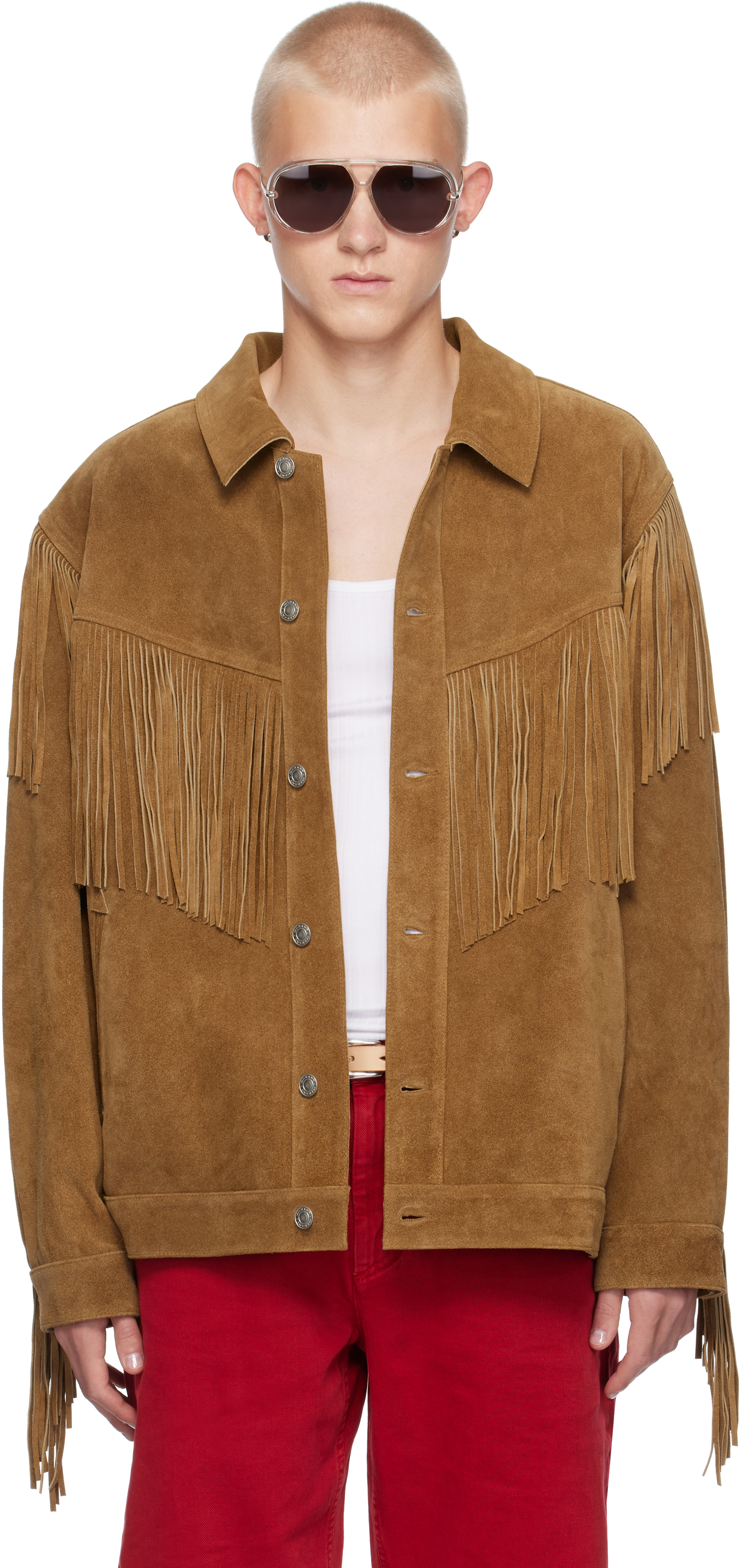 Isabel Marant Brown Frann Suede Jacket In 50co