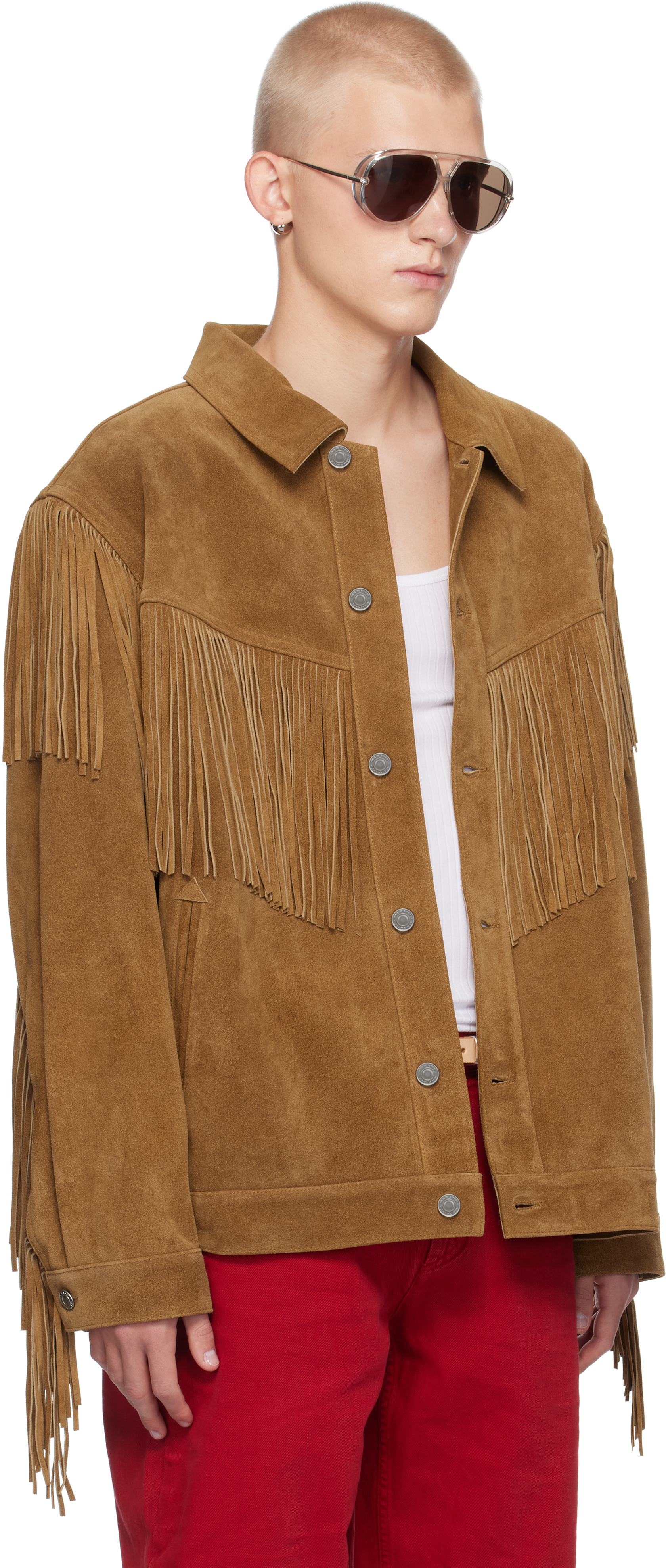 Isabel Marant Brown Frann Suede Jacket In 50co
