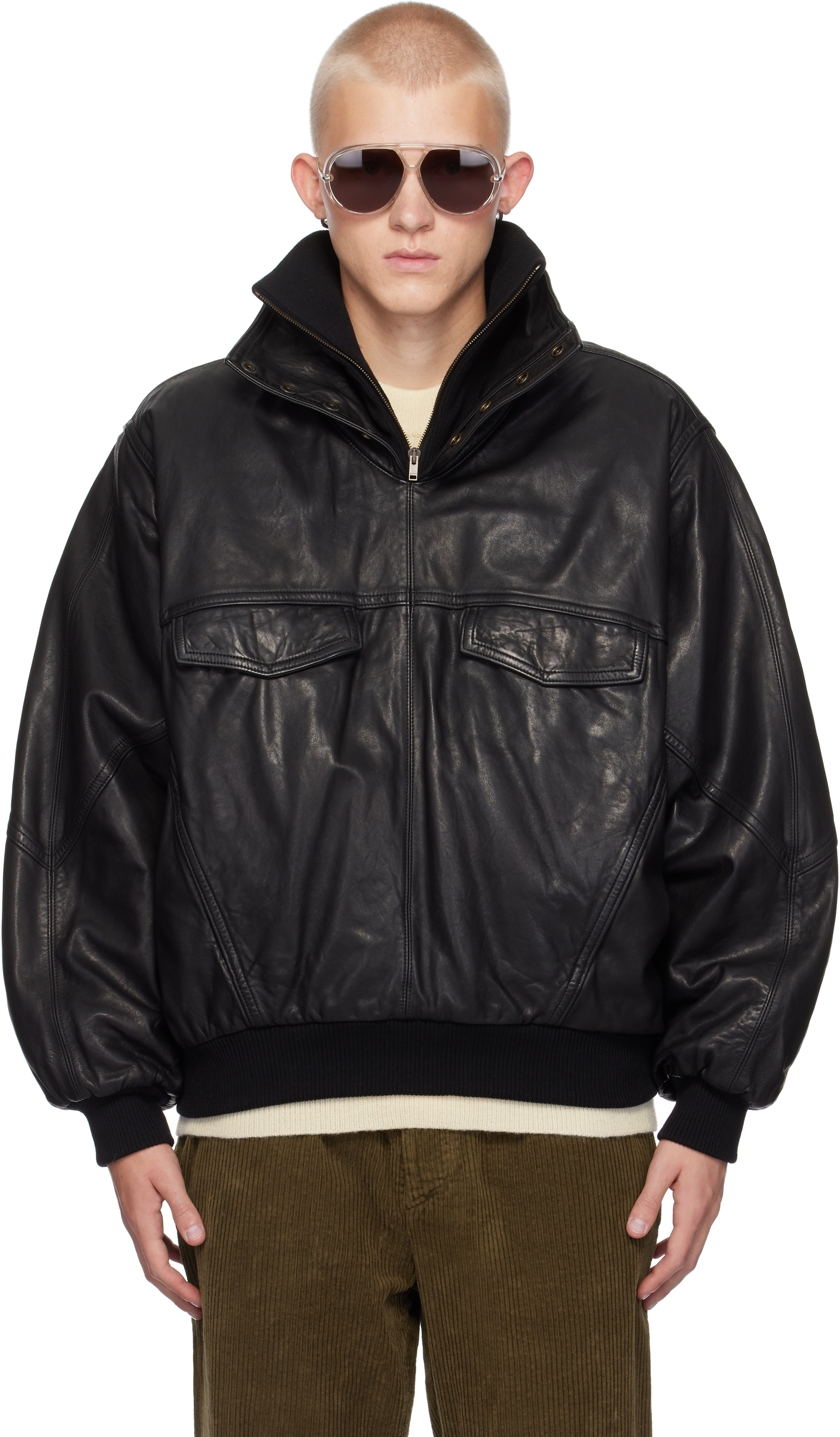 Isabel Marant: Black Cilian Leather Jacket | SSENSE