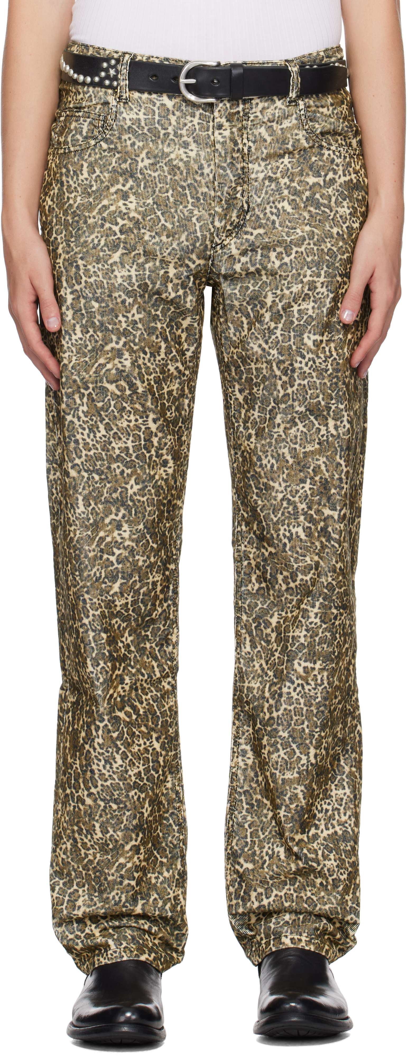 Shop Isabel Marant Brown & Tan Vaughan Trousers In 99le