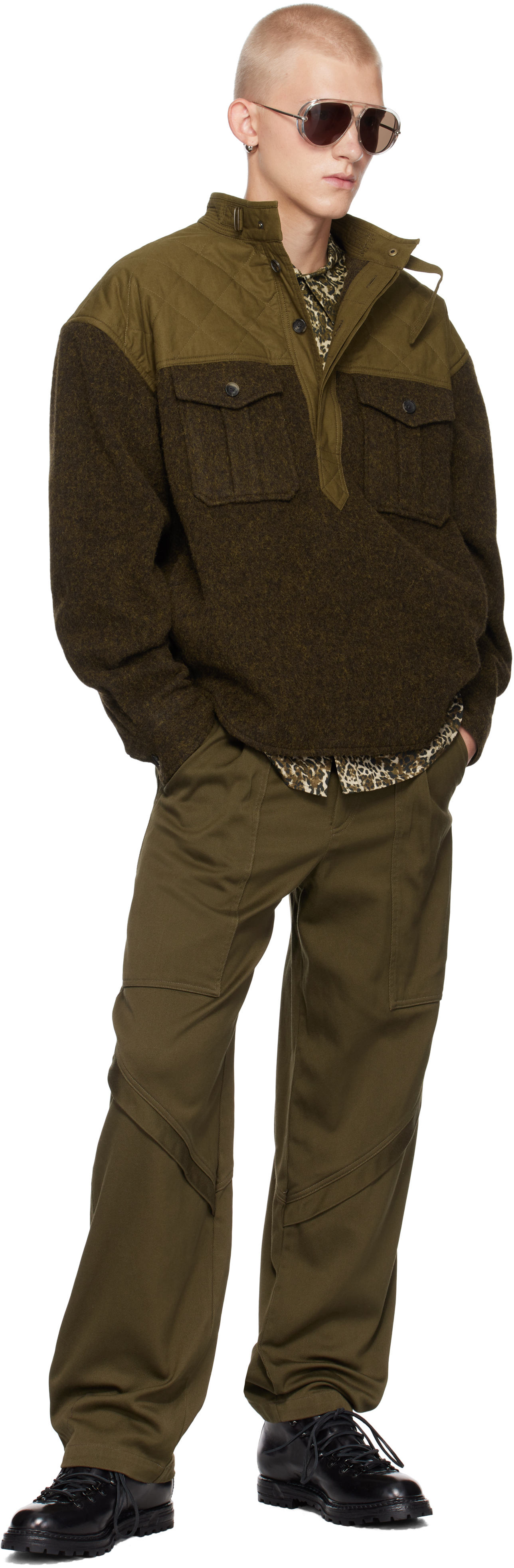 Isabel Marant Khaki Tigui Trousers In 50bz