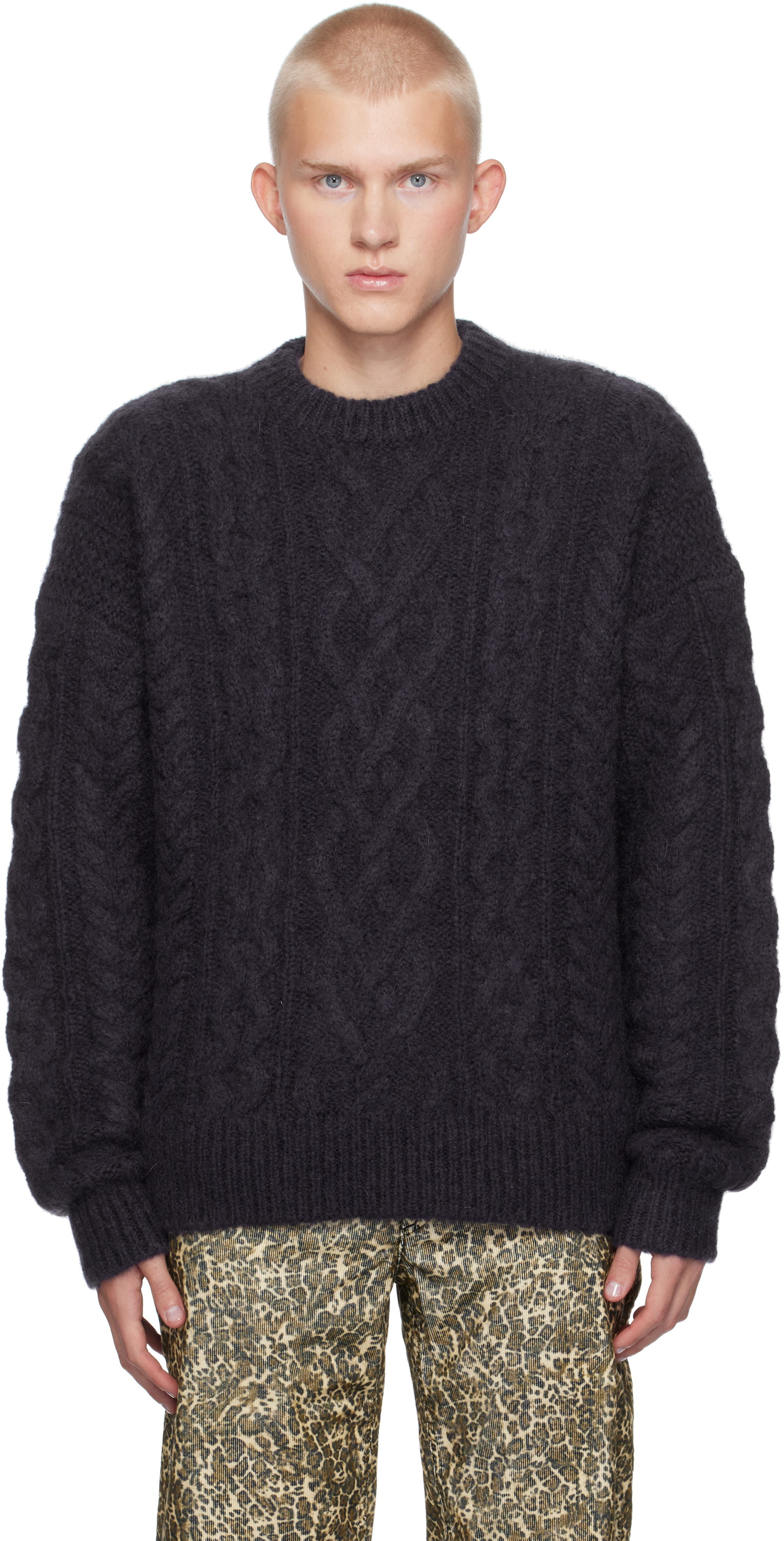 Shop Isabel Marant Navy Erick Sweater In Midnight 30mi