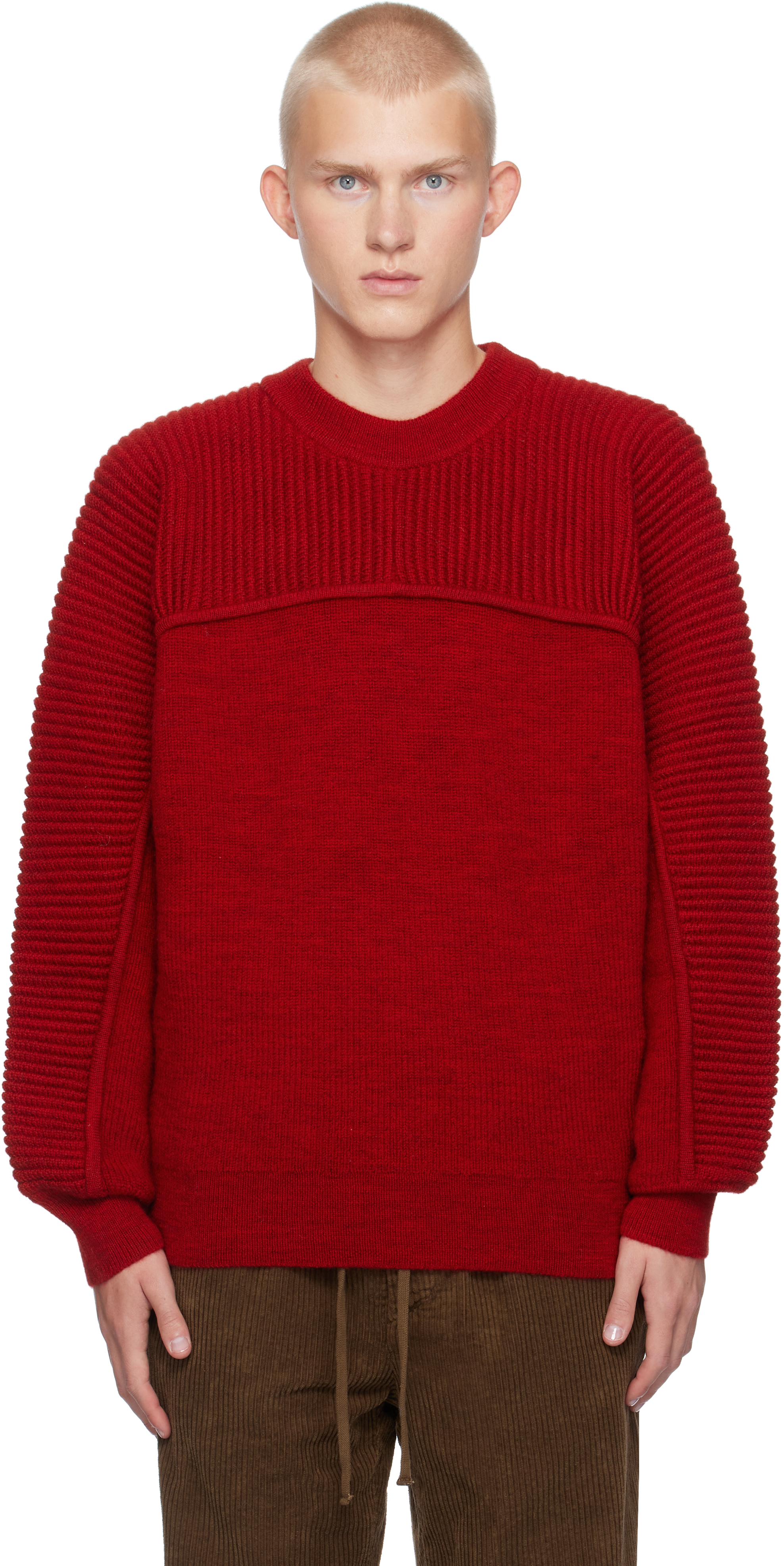 ISABEL MARANT RED ACOLIN SWEATER 